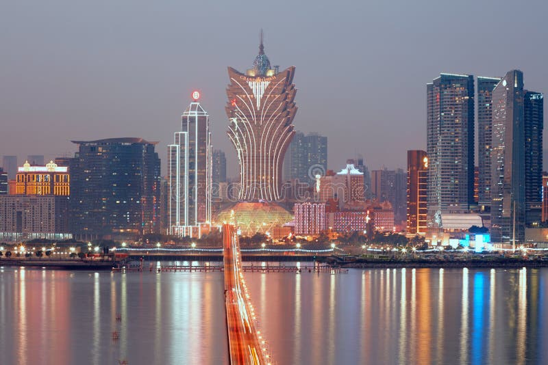 澳门 金沙娱乐城 天际线夜景